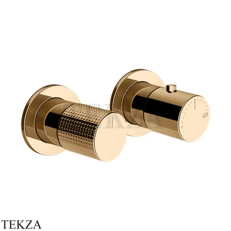 Gessi Habito CESELLO Термостат для душа на 3 потока, внешняя часть 70436-735, Warm Bronze PVD