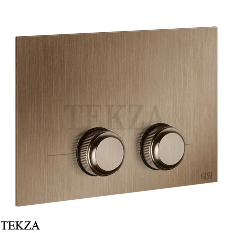 Gessi VENTI20 Клавиша смыва для Geberit omega 12 54655-708, Copper Brushed PVD
