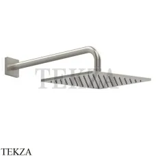 Gessi RILIEVO Верхняя душевая лейка с кронштейном 59158-149, Finox Brushed Nickel