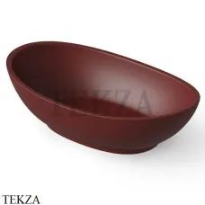Dea Design Washbasins Раковина настольная овальная Solid Surface DD9037 600 17, Red Wine №17