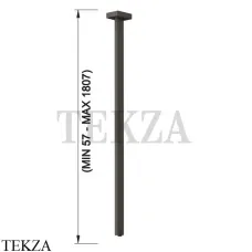 Gessi Rettangolo-Inverso Излив потолочный под размер 20199-707, Black Metal Brushed