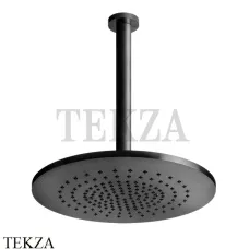 Gessi 316 SHOWER Верхняя душевая лейка с креплением 54150-707, Black Metal Brushed