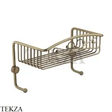 Migliore COMPLEMENTI Решетка одинарная с двумя крючками 22027, бронза classic