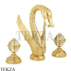 Migliore LUXOR Смеситель для раковины, с донным клапаном 23085, золото глянец