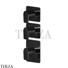 Newform HAKA Термостат для душа, 2 потока, внешняя часть 69870E.01.093, черный матовый