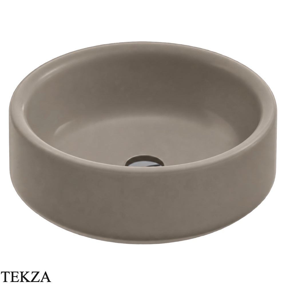 ArtCeram Won раковина накладная круглая The.Saniglaze WNL002 41 34, Brown Matera матовый