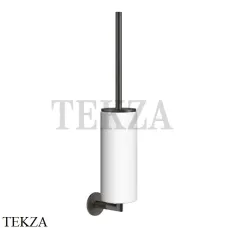 Gessi ANELLO Туалетный ершик настенный, композит белый 63719-707, Black Metal Brushed