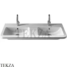 Hatria ERIKA PRO Q Раковина подвесная, 2 отверстия под смеситель YXJC01, белый глянец (снят с производства)
