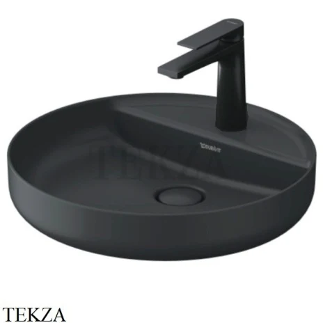 Duravit Vitrium Раковина накладная с 1 отверстием, 266246HE71, черный матовый