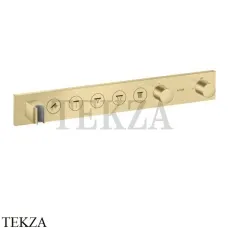 Axor ShowerSelect Термостат для 5 потребителей, внешняя часть 18358950, Brushed brass