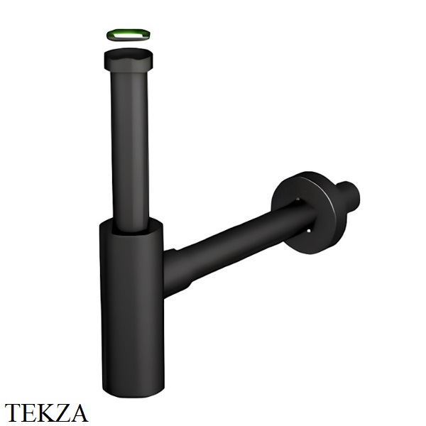 Hatria ACCESSORIES Сифон бутылочный для раковины 01Y7AS02, черный матовый