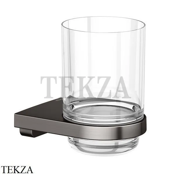 Keuco Collection Moll Стакан подвесной, хрусталь 12750359000, титан чёрный шлифованный