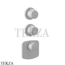 Gessi Ingranaggio-Anello Термостат для душа, 2 потока, внешняя часть 43234-279, белый матовый