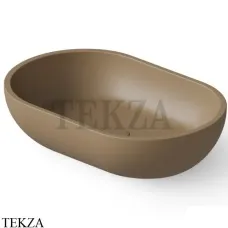 Dea Design Washbasins Раковина настольная овальная Solid Surface DD9034 580 2, Light Camel №2