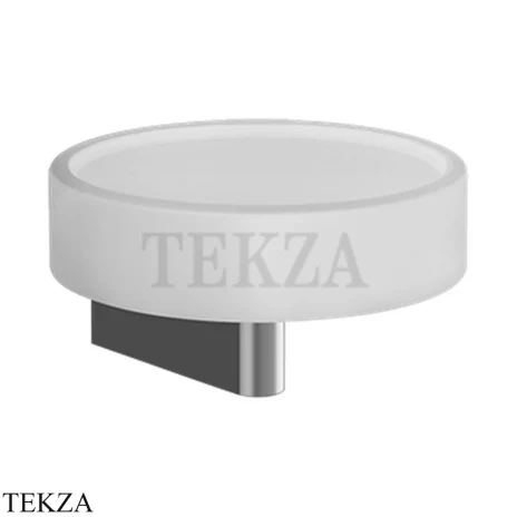 Gessi Origini Мыльница настенная с держателем, белая 66401-031, хром глянец