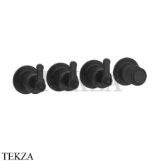 Gessi VENTI20 Термостат для душа, 3 потока, внешняя часть 65336-299, Black XL