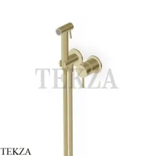 Zucchetti Гигиенический душ WC/BIDET с отдельным смесителем ZHE417.XP31, brushed british gold PVD