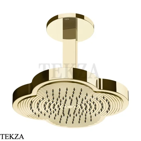 Gessi Ludovica Верхняя душевая лейка с потолочным кронштейном под размер 76152-710, шампань глянец