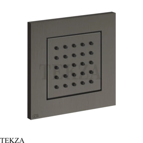 Gessi Rettangolo shower BODY JETS Боковая форсунка поворотная, внешняя часть 32984-707, Black Metal Brushed PVD