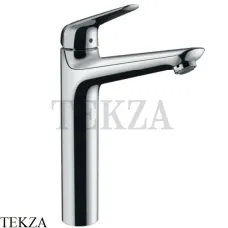 Hansgrohe Novus Смеситель для раковины высокий, с донным клапаном 71123000, хром глянец