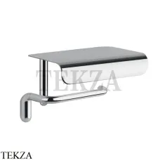 Gessi Goccia Бумагодержатель с крышкой-полкой 38049-031, хром глянец