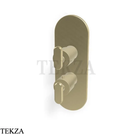 FIMA Carlo Frattini Park Line Термостат для душа, 2-3 потока, внешняя часть F1309X7HS, Brushed Champagne