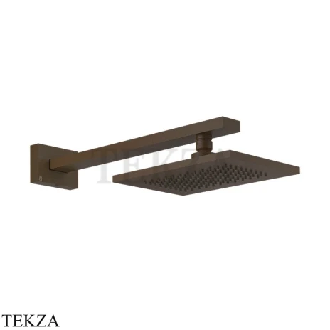 Gessi Rettangolo shower Верхний душ с кронштейном 20148-845, Dark Bronze