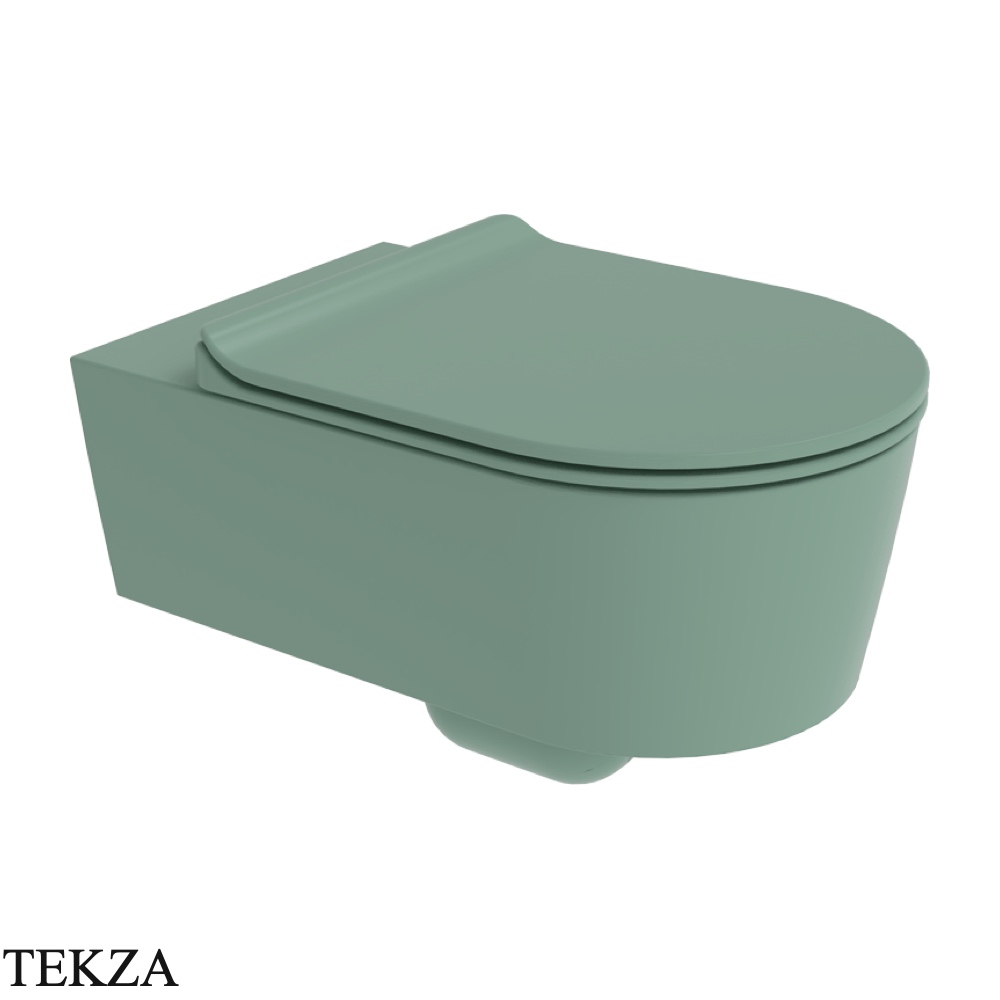 Flaminia LINK унитаз подвесной GoClean чаша без ободка 5051/WCGME, зелёный Menta матовый