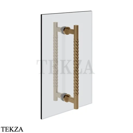Gessi Pelle Tresse Полотенцедержатель для крепления на стекло, 30 см 78631-791, Deep Bronze Brushed PVD