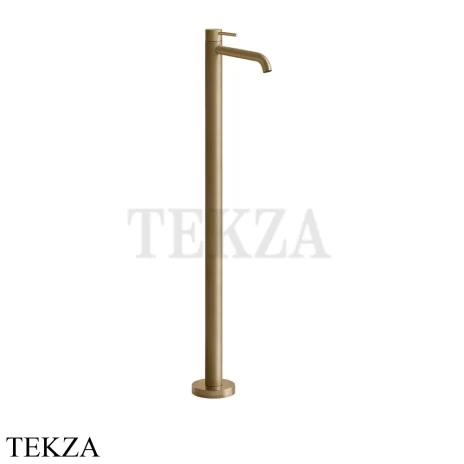 Gessi 316 FLESSA Смеситель для раковины напольный, внешняя часть 54097-726, Warm Steel Brushed PVD