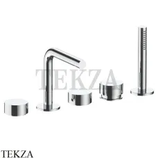 Fantini AF/21 Смеситель на борт ванны, традиционный, с гарнитуром 2702A265, хром глянец