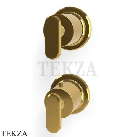 FIMA Carlo Frattini Park Line Термостат для душа, 2-3 потока, внешняя часть F1333N7OR, золото глянец