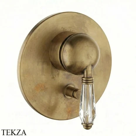 Nicolazzi Cristallo Смеситель для душа. 2 потока, внешняя часть, 3460EXTOG33, Raw Brass