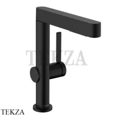 Hansgrohe FINORIS Смеситель для раковины 230 с душем, с донным клапаном Push-Open 76063670, черный матовый