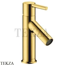 Axor Starck 80 Смеситель для раковины, с донным клапаном 10102990, золото глянец