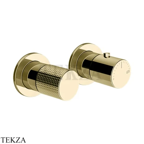 Gessi Habito CESELLO Термостат для душа на 3 потока, внешняя часть 70436-710, Brass PVD