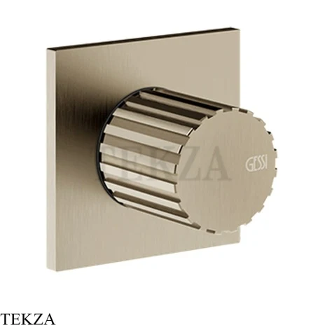 Gessi Incastri Запорный клапан для душевого смесителя, внешняя часть 75364-149, нерж. сталь Brush / никель Brushed