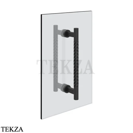 Gessi Pelle Tresse Полотенцедержатель для крепления на стекло, 20 см, 78730-438, Nero/ Matte Black