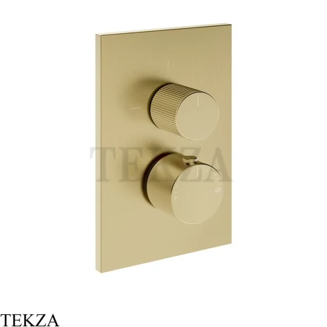 Gessi Habito RIGATO Термостат для душа, 3 потока, внешняя часть 73537-727, Brass Brushed PVD