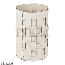 ADJ Bottega Корзина-ведро для мусора D22 см 2035.10/16, белый/панна котта