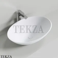 NT Bathroom NT401 Milano Раковина накладная, без перелива из литого камня Solid Surface, белый матовый