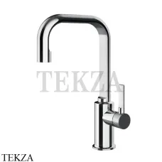 Gessi INCISO Смеситель для раковины высокий, ручка сбоку, без гарнитура 58006-031, хром глянец