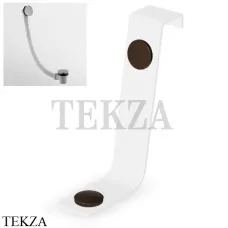 Zucchetti Слив-перелив для ванны с системой push Z90066.XP21, brushed chocolate PVD