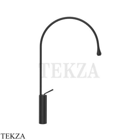 Gessi Goccia Смеситель для раковины высокий, без сливного гарнитура 33610-299, Matte Black
