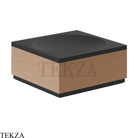 Gessi Jacqueline Мыльница настольная квадратная 77525-708, медь Brushed
