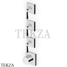 Zucchetti Bellagio Термостат для душа, 3 выхода, внешняя часть ZB2803, хром глянец