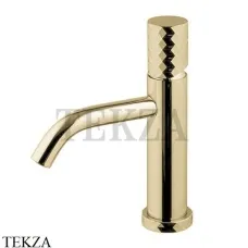 FIMA Carlo Frattini Spillo TECH X Смеситель для раковины, с донным клапаном F3031TXSXHS, Brushed Champagne