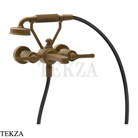 Gessi VENTI20 Смеситель ванна-душ с гарнитуром 65113-713, Antique Brass
