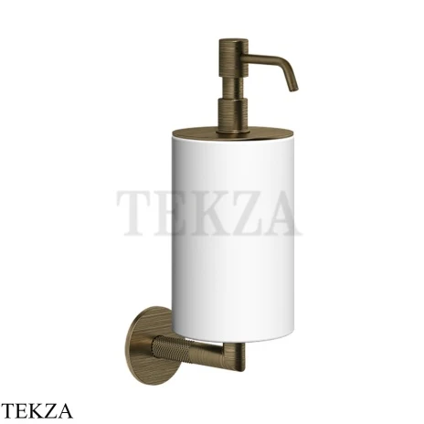 Gessi ANELLO Дозатор для жидкого мыла настенный, композит белый 63713-713, Antique Brass
