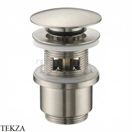 Nicolazzi Донный клапан клик-клак 1/4 с переливом 5558NS, Satin nickel